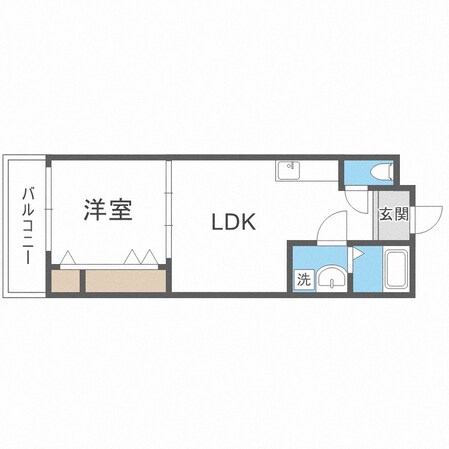 四天王寺前夕陽ケ丘駅 徒歩5分 2階の物件間取画像